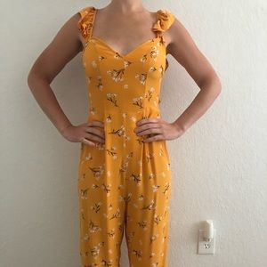 Yellow floral jumper